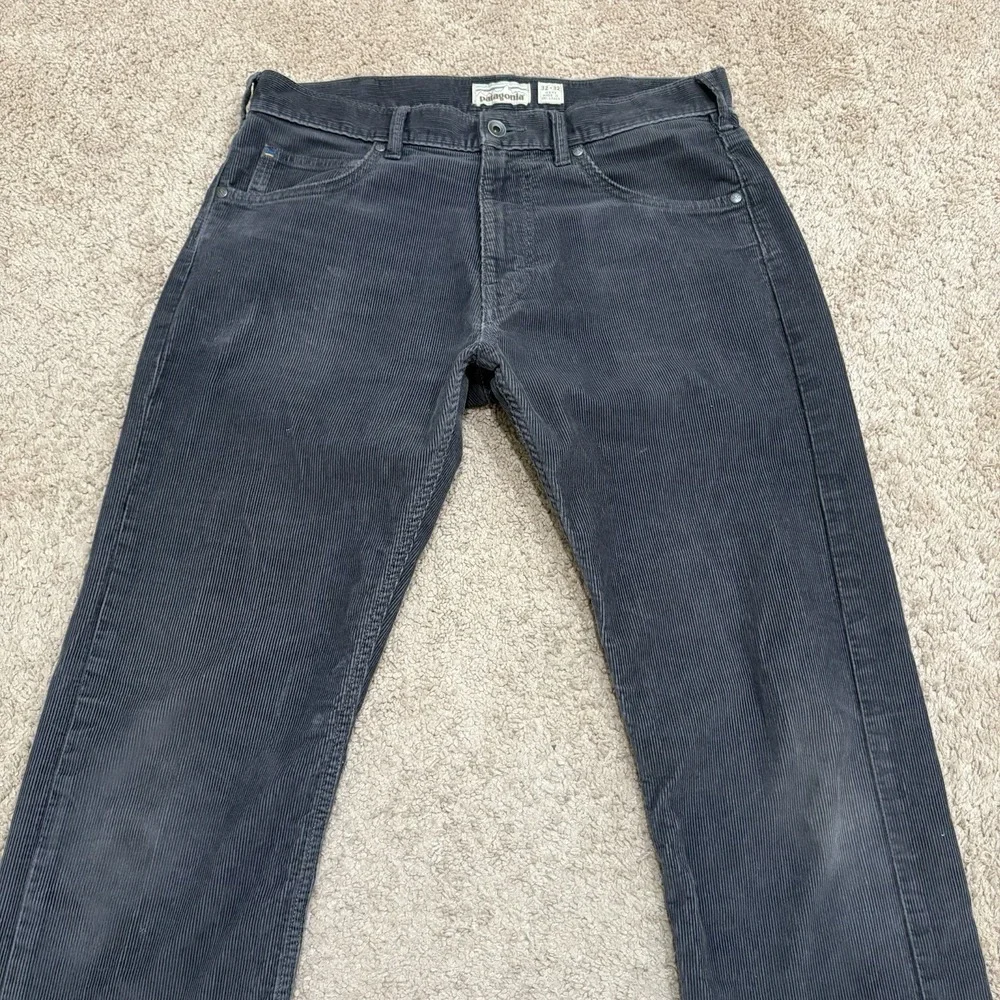 Patagonia Corduroy Pants Men's 32x32 Gray Straight Leg Iron Clad Organic Cotton